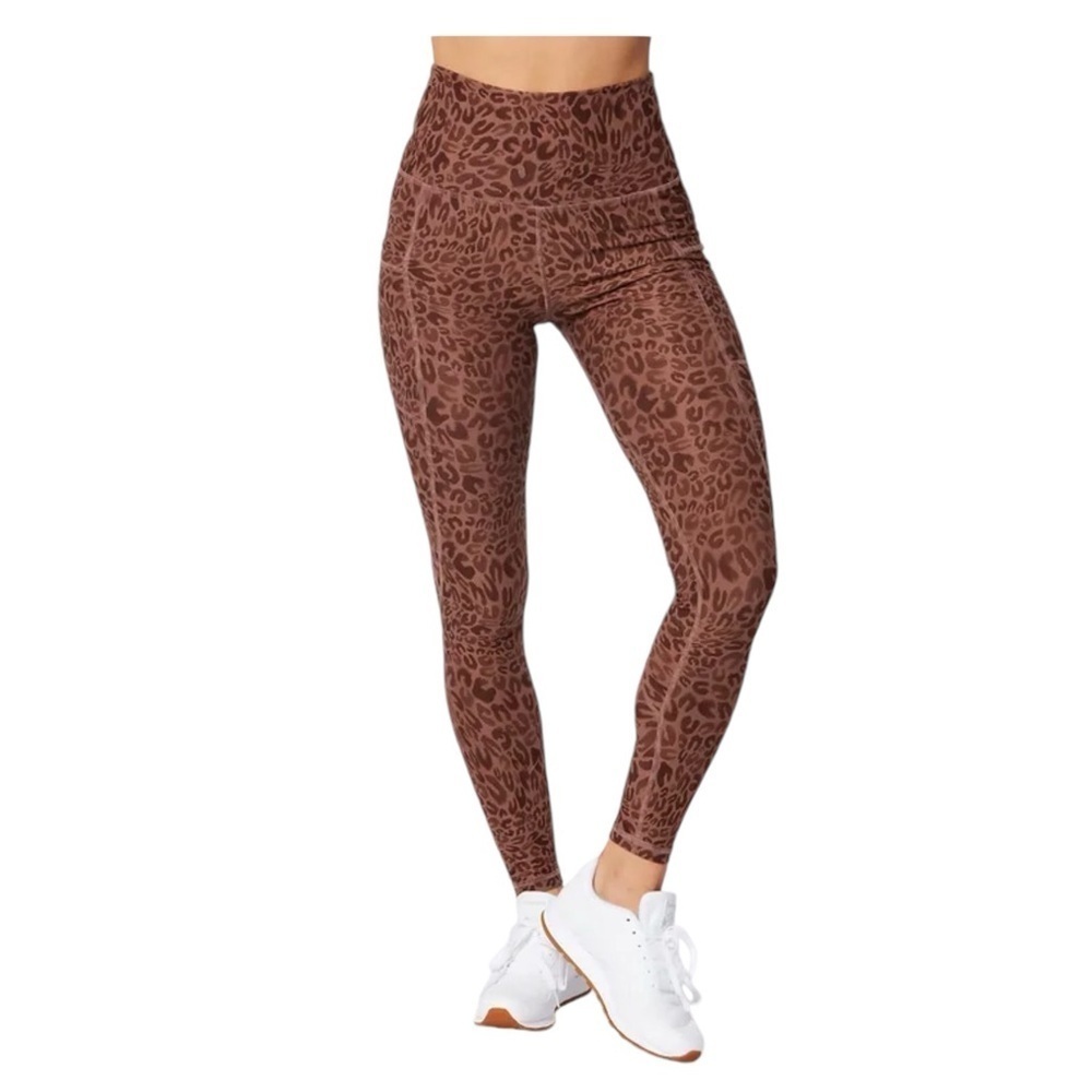 Scorpio Sol Serena Pocket Legging Dark Mocha Leopard Largeâ